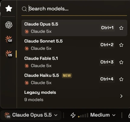 Model picker